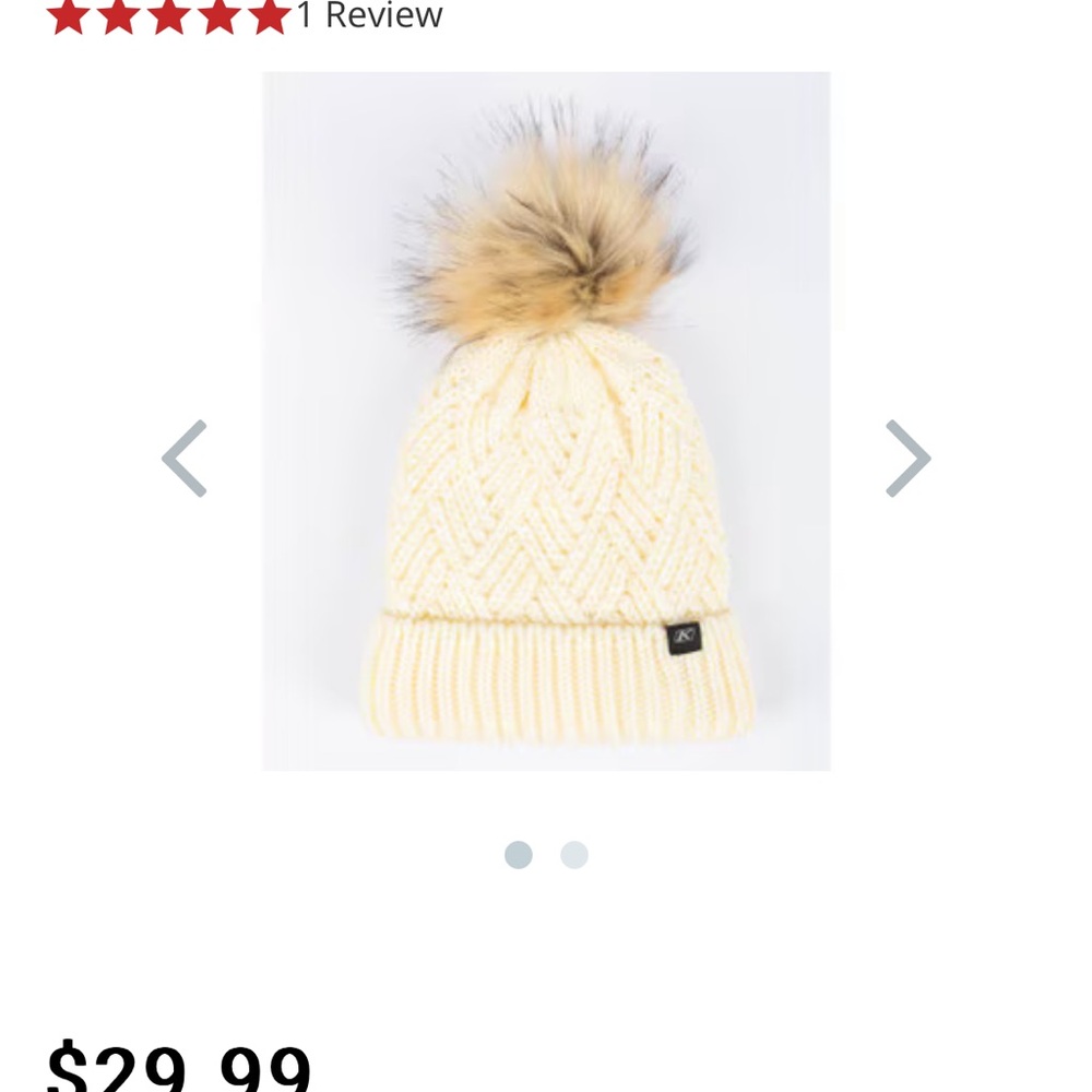 NWT Klim Chevron pom beanie